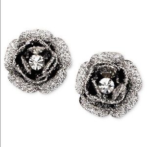 Betsey Johnson “rose bud stud” earrings
